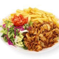 Csirke gyros tál