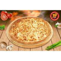 Fokhagymás-tejfölös-csirkés pizza