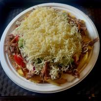 Sajtos gyros tál