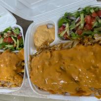 Cheddar sajtos gyros tál
