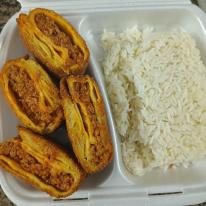 Húsos palacsinta rántva