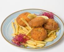 Juhtúróval töltött gombafejek rántva