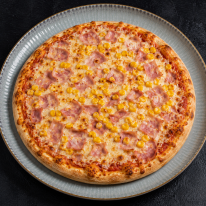 10.13-10.18. főétel: Sonkás-kukoricás pizza (20 cm)