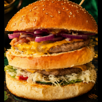Melák hamburger 20dkg hússal
