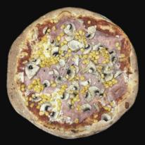 13. Sonkás-gombás-kukoricás pizza
