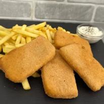 Rántott trappista sajt menü