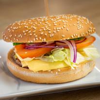 Sajtos hamburger