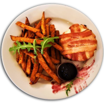 Baconos camembert tál 1 személyre