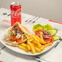 Gyros pita menü