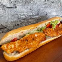 Rántott húsos bagett Rántott húsos bagett