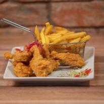 AFC - Avasi Fried Chicken  csirkemellcsík kosár kicsi