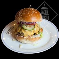 Sajtos 25 dekás hamburger